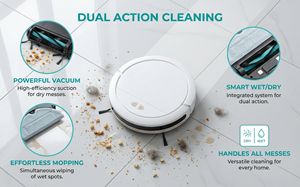 Nouveauté : Robot aspirateur 3-en-1, aspirateur robotisé pour nettoyage humide et sec, robot de balayage pour la maison et l'hôtel - Product Image 3