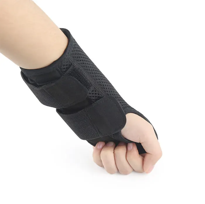 Melenlt OEM &ODM Adjustable Wrist Support Neoprene Nylon Wrist Bracer with Custom Logo for Weight Lifting Wrist Wraps