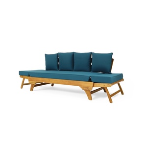 Coussins <span class=keywords><strong>de</strong></span> <span class=keywords><strong>lit</strong></span> <span class=keywords><strong>de</strong></span> <span class=keywords><strong>jardin</strong></span> extensibles, canapé d'extérieur convertible avec accoudoirs réglables et oreillers amovibles, résistant à l'eau - Product Image 5