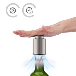 Venta al por mayor: Bomba de vacío FF80 para conservar, tapón reutilizable para vino, bebidas y champán, regalo de Navidad, tapón a presión. - Product Image 4