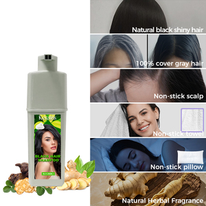 Crème colorante pour cheveux Joynna, henné permanent professionnel, sans ammoniaque, biologique, anti-allergique, shampooing, couvre 100% les cheveux gris, nourrissant - Product Image 5