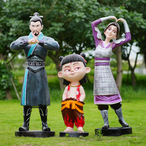 Scultura Personalizzata in FRP di Personaggio dei Cartoni Animati Nezha per Parchi Divertimento, Centri Commerciali, Parchi e Luoghi Panoramici Esterni - Product Image 4