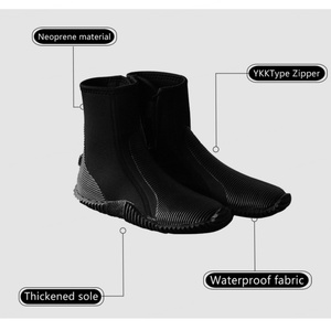 Bottes de sauvetage aquatique montantes, non réfléchissantes, en caoutchouc naturel, pour activités extérieures en rivière, taille adulte 10 - Product Image 2