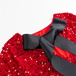 Vêtements pour femmes TAOP&ZA, nouvelle collection printemps <span class=keywords><strong>janvier</strong></span>, robe courte à sequins sexy à col rond et manches longues, taille ample - Product Image 4