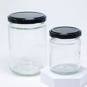 Clear Wide Mouth Eco-friendly Recyclable Glass Canning <b>Jars</b> for Honey Jam <b>Pickle</b> Sauce Sugar Chocolate 250ml 500ml 8oz 16oz - Product Image 3