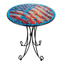 Table basse multifonctionnelle en métal circulaire imperméable de style populaire, design créatif, art déco, moderne, pour l'extérieur et l'intérieur