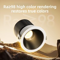 Spot LED encastré moderne pour intérieur, carré ou rond, orientable, 7W 12W 18W, éclairage de plafond COB LED, downlight