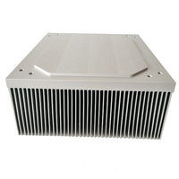 Dissipateur thermique à ailettes à refroidissement profond haute puissance 200(L)*90(H)*230(P)mm, grande surface de dissipation thermique pour onduleur IGBT