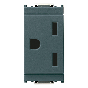 2P+T 15A American <b>Socket</b> Grey 4.1x2.8x5.3cm <b>Plug</b> <b>Sockets</b> - Product Image 1