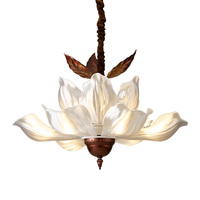 Suspension moderne de plafond de lustre à LED suspendu de luxe avec quincaillerie acrylique à intensité variable pour luminaire d'hôtel de chambre à coucher de salon