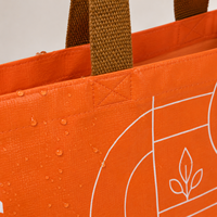 Sac de courses réutilisable personnalisé en RPET blanc, sac fourre-tout pour vêtements et épicerie, avec longues poignées, écologique, recyclable, avec logo imprimé