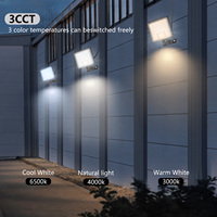 Projecteur Solaire LED 150W Haute Luminosité à Conception Brevetée, 3 Températures de Couleur, Étanche, pour Extérieur, avec Télécommande