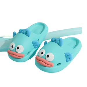 รองเท้าแตะผู้หญิงลายปลาการ์ตูนน่ารัก รุ่นใหม่ปี 2025 สำหรับฤดูใบไม้ผลิและฤดูร้อน ใส่ในบ้าน กันลื่น ระบายกลิ่นได้ดี พื้นนุ่ม EVA แฟชั่นสไตล์อินเทรนด์ - Product Image 1