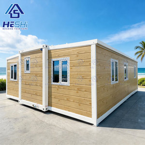 HeSHi Container <b>House</b> Modern Wooden Design Rectangle Living Home <b>Prefab</b> Modular Structure - Product Image 1