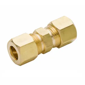 SAE Brass CA360 Compression Union Straight Fittings for Air Pipes