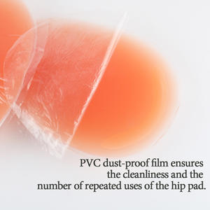 水滴型洗えるシリコン製ヒップアップパッド、女性用見えないお尻パッド - Product Image 4