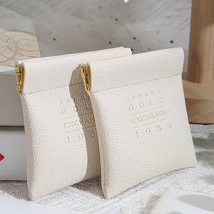 High Class OEM Customized Emboss Logo Pu Leather Fashion Bag Earphone Jewelry Necklace Coin Leather Dust Bag with Iron <b>Sheet</b> - Product Image 4