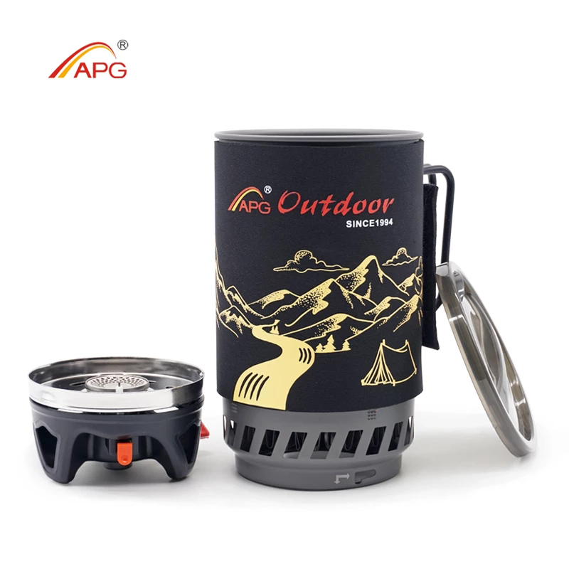 1400ml APG Outdoor Portable Camping Cooking System mini-gasherd Gas Stove