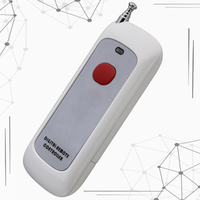 Télécommande universelle RF 433,92 MHz, antenne télescopique à panneau gris longue portée, portée de 1000 m, batterie incluse