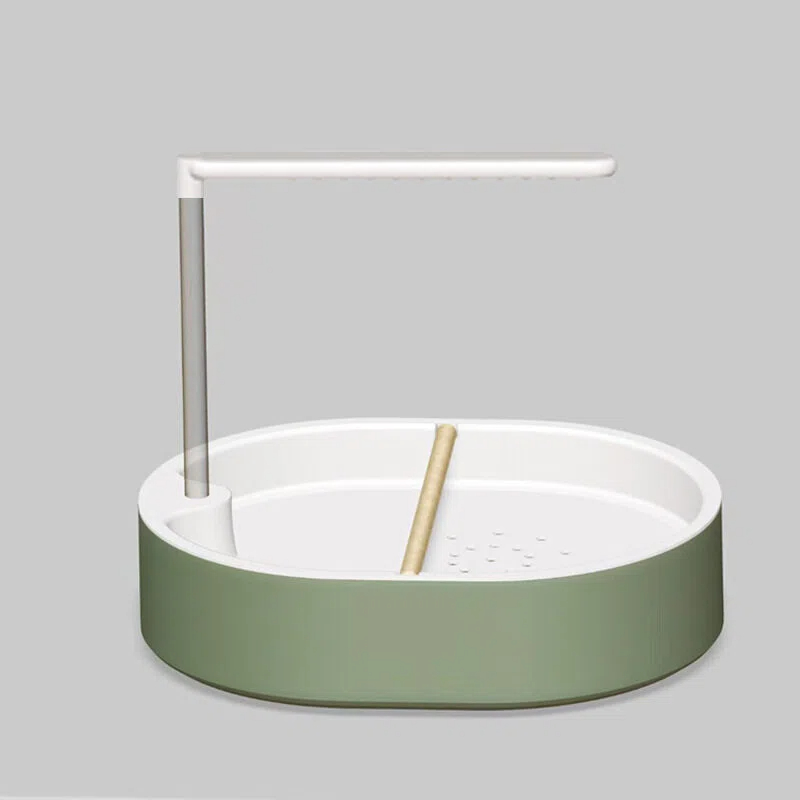 Bucket + Rainwater + Pipe + Pine stick + Water pump