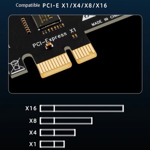 PCIE转USB3.2 Type C转换卡 6端口USB a 2端口USB C转PCI-E X1 X4 X8 X16转换适配器 PC前面板扩展卡 - Product Image 2