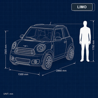 Voiture électrique compacte 2 places certifiée Russie, 72V 120Ah, batterie au plomb, pour trajets urbains, stationnement facile