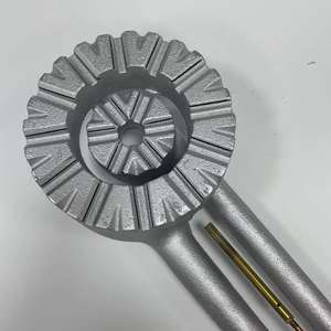 高品质黑色户外燃气灶，带5C燃烧器手动燃气烹饪桌面，适用于家用耐用铸铁表面 - Product Image 2