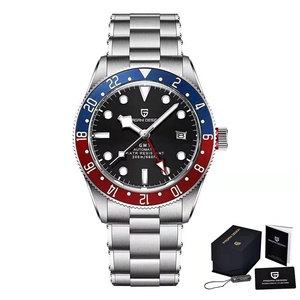 Montres mécaniques pour hommes PAGANI DESIGN PD-1706 BB58 GMT, marque haut de gamme, automatiques, saphir, étanches 200 m, montre de sport pour hommes - Product Image 1