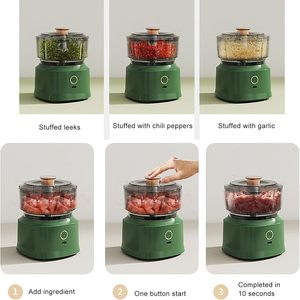 Factory Wholesale Hot Portable <b>USB</b> Ginger Garlic Vegetable Food Chopper Electric Mini Blender <b>Mixer</b> Baby Food Supplement Machine - Product Image 4