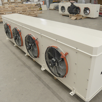 Refroidisseur d'air à flux latéral efficace pour chambre froide 37 kW, évaporateur de plafond pour supermarché, chambre froide à température moyenne pour aliments frais