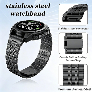 Correa de Metal de Lujo de 22 mm y 26 mm para <span class=keywords><strong>Garmin</strong></span> Fenix 8 <span class=keywords><strong>7</strong></span> <span class=keywords><strong>Pro</strong></span> E 7X 6 6X 5X/<span class=keywords><strong>Tactix</strong></span> 8/Epix <span class=keywords><strong>Pro</strong></span>/Enduro 3, Correa de Reloj de Acero Inoxidable QuickFit - Product Image 2