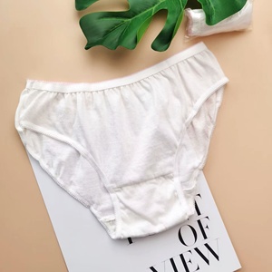 Sous-vêtements jetables pour femmes 100% coton blanc stérilisé culotte respirant femmes enceintes caleçons pour voyage SPA - Product Image 1