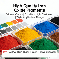 Échantillons Gratuits d'Oxyde de Fer Rouge/Noir/Jaune/Bleu en Poudre – Pigments Inorganiques pour Colorant de Ciment, Béton et Briques