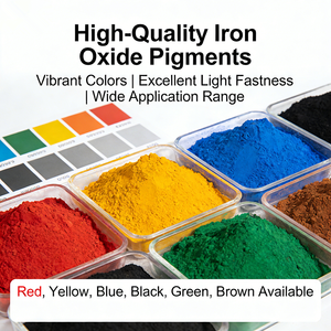 Oxyde de fer rouge/noir/jaune/bleu poudre Échantillons gratuits Oxyde de fer Pigments inorganiques pour ciment béton brique Colorant - Product Image 3