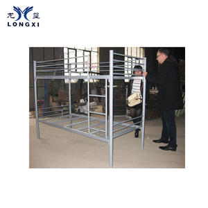 Новейшая двухъярусная кровать Отделяемая двуспальная кровать школьное общежитие металлические стальные двухъярусные кровати - Product Image 5