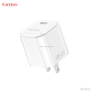 Chargeur GaN Earldom 45W conçu pour IP17 Pro/Pro Max, compatible iPhone, prise US, chargeur USB Type-C 45W. - Product Image 5