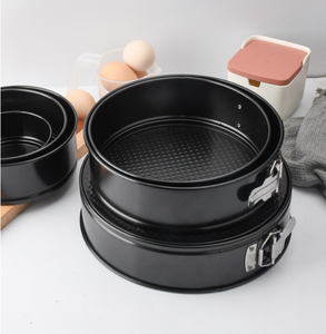 DFC04 สินค้าขายดี ถาดอบเค้กชีสทรงกลม ขนาด 4 6 7 8 9 10 นิ้ว เคลือบสารกันติด ง่ายต่อการแกะออก พร้อมหูจับแบบถอดได้ - Product Image 6