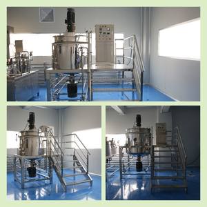 Mesin pencampur sampo tangki emulsifikasi homogen reaktor campuran kimia - Product Image 5