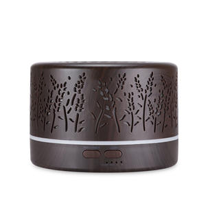 Diffuseur d'arômes à effet bois 700 ml, humidificateur avec lumière et minuterie pour usage domestique - Product Image 2