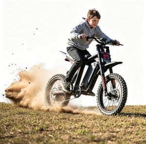 Moto électrique tout-terrain robuste et durable avec système de transmission central, accélération rapide, pour adultes, moto de course écologique - Product Image 1