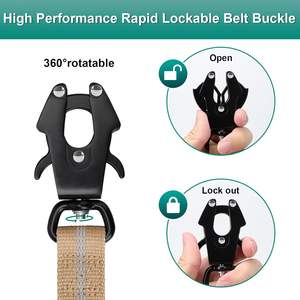 Tali ikat pinggang anjing, desain baru tahan ledakan reflektif elastis menyerap guncangan tali anjing latihan taktis tali kursi mobil - Product Image 5