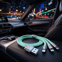 Câble de charge 3 en 1 pour iPhone Android, micro USB, pour la maison, la voiture et le bureau.