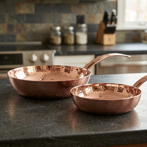 Classic Durable Heavy Bottom Rose Gold Hammered Sauce <b>Pan</b> Stainless Steel Lining Stainless Steel Handle Gas <b>Induction</b> Ready - Product Image 2