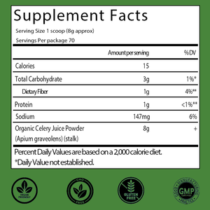 OEM/ODM, Горячая продажа, органический порошок сока сельдерея, укрепляет иммунную систему, энергию и поддерживает здоровье кишечника, богатый витамином С и минералами - Product Image 2