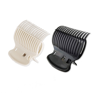 Pince à cheveux isolante thermiquement pour la teinture, la permanente et le conditionnement, en plastique, pour usage en salon, blanche - Product Image 2