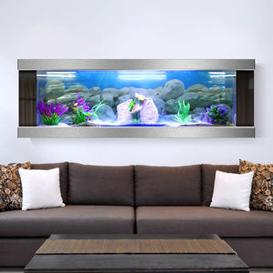 Woonkamer Ecologische Kleine Muur Opknoping Huishouden Grote Aquarium Glas Aquarium Europese Muur Opknoping Goudvis Tank - Product Image 1