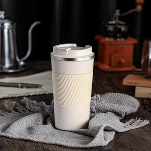 Taza de Café de Acero Inoxidable 316 de 510 ml con Funda Antideslizante, Termo de Viaje para Auto, Botella Aislada - Product Image 2
