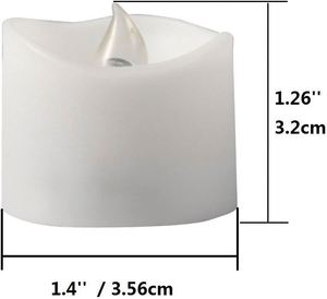 Plastic <b>Battery</b> <b>Operated</b> Flameless Flickering 3D Flame Remote Control Warm White LED Handmade Tealight Candles Home Decoration - Product Image 4