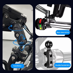 Navigateur <span class=keywords><strong>GPS</strong></span> sans fil CarPlay pour moto de 6,25 pouces, enregistreur DVR à 3 caméras pour la conduite à moto - Product Image 3