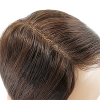 Grosir Wig Pria AUSTRALIA Baru Renda Dasar Lebih Lebar PU Perimeter 100% Rambut Manusia Virgin Rambut Palsu Pria Rambut Manusia